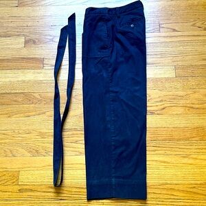 Talbots Cotton Wide leg Navy sz 2